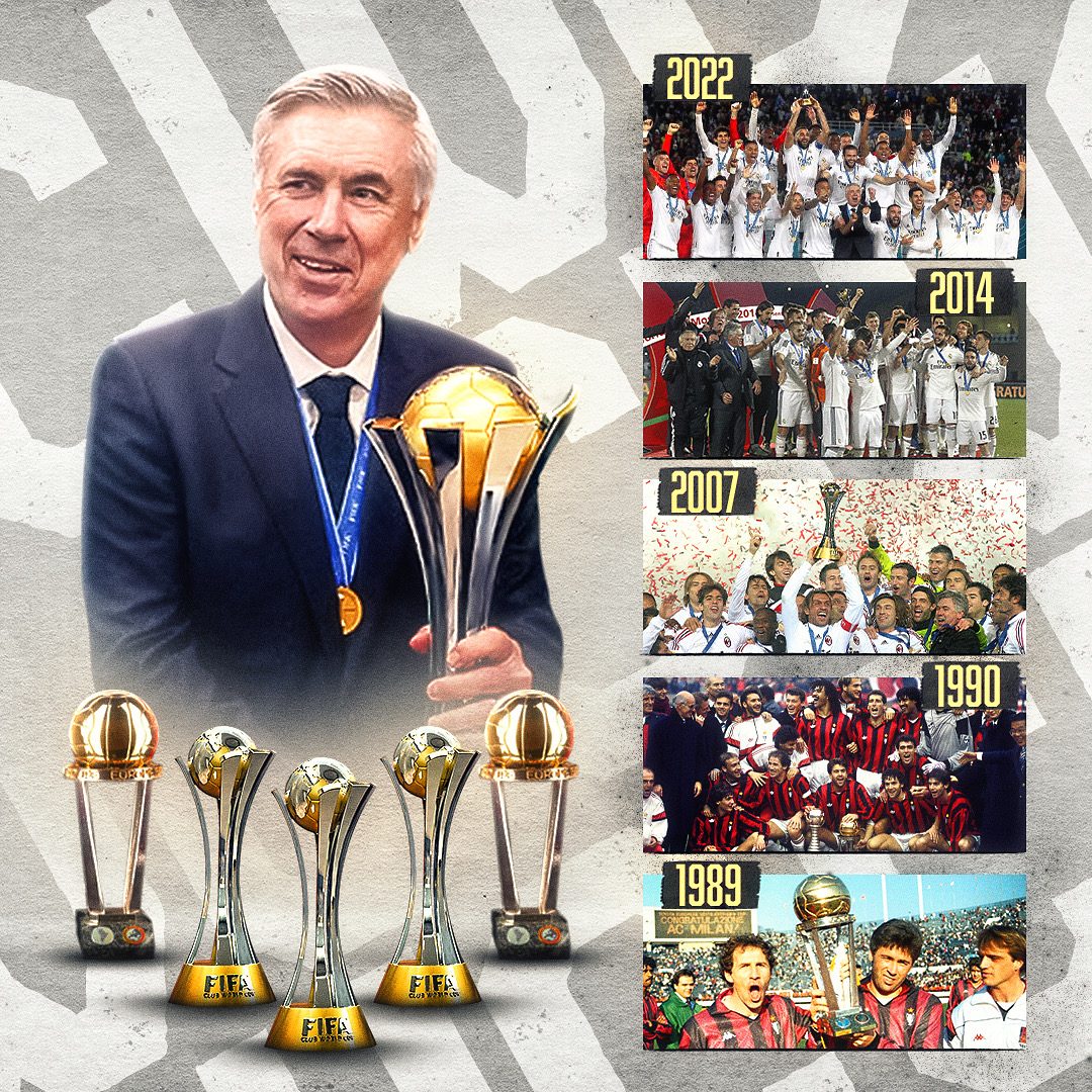 Carlo Ancelotti - Huấn luyện viên đạt nhiều danh hiệu nhất