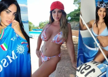 Thân hình gợi cảm của phóng viên Marika Fruscio hâm mộ Napoli